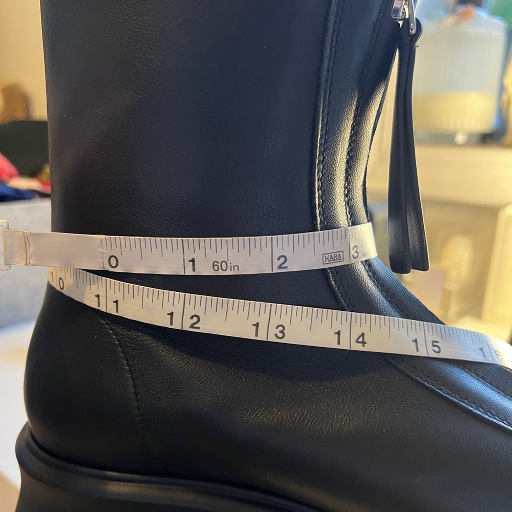 The Row Black Zipped Boot I in Leather - Picture 12 of 12